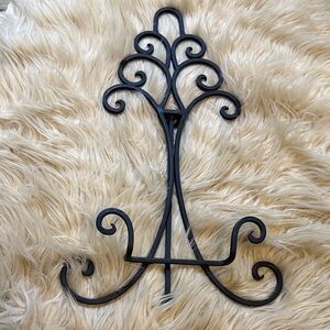 Elegant Black Wrought Iron Wall Decor